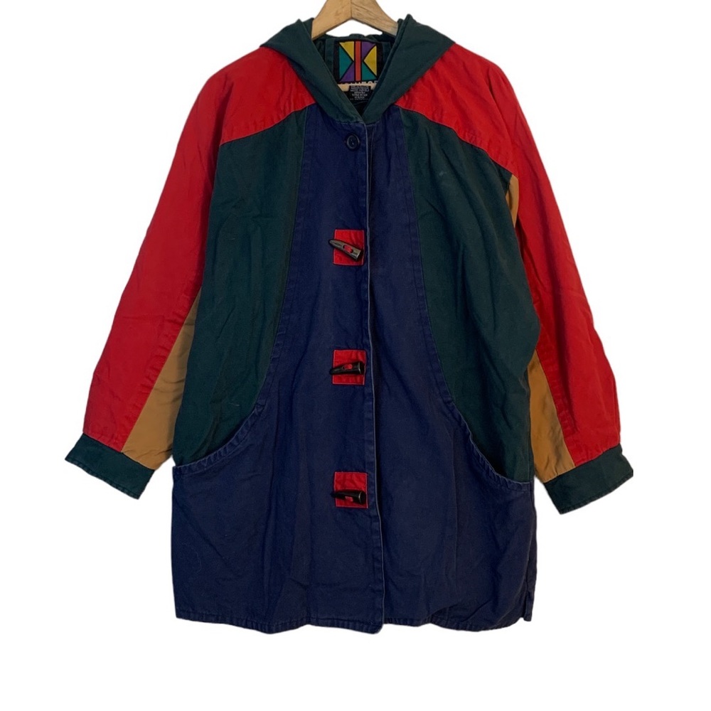 Vintage Multicolor Hooded Jacket